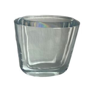 Vintage Swedish Blue Crystal Vase by Asta Strömberg for Strömbergshyttan 1950s